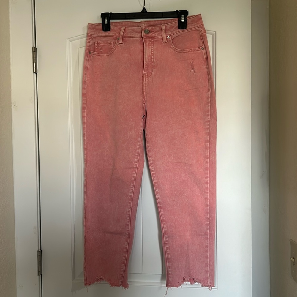 Womens Pink Time & Tru Mid Rise Jeans